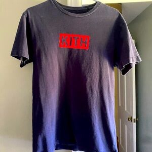 Men’s Navy Blue 100% Cotton Kith Tee-shirt, size medium.